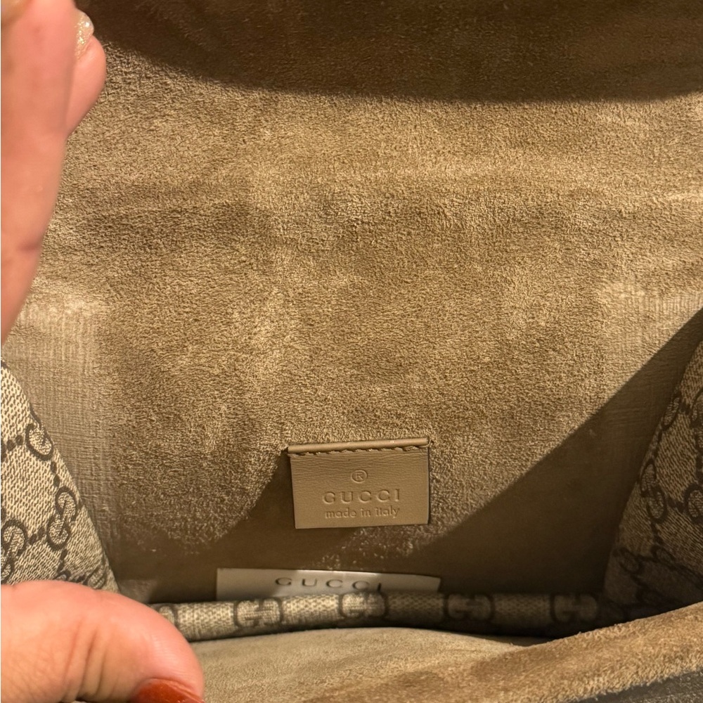 Gucci Dyonysus  GG Supreme Mini Bag Tan and Brown - Picture 10 of 12